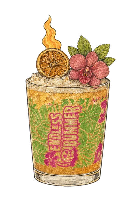 Illustration of the Pistachio Mai Tai